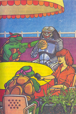Illustration for article titled Predator teams up with the Ninja Turtles in deranged Russian children's books
